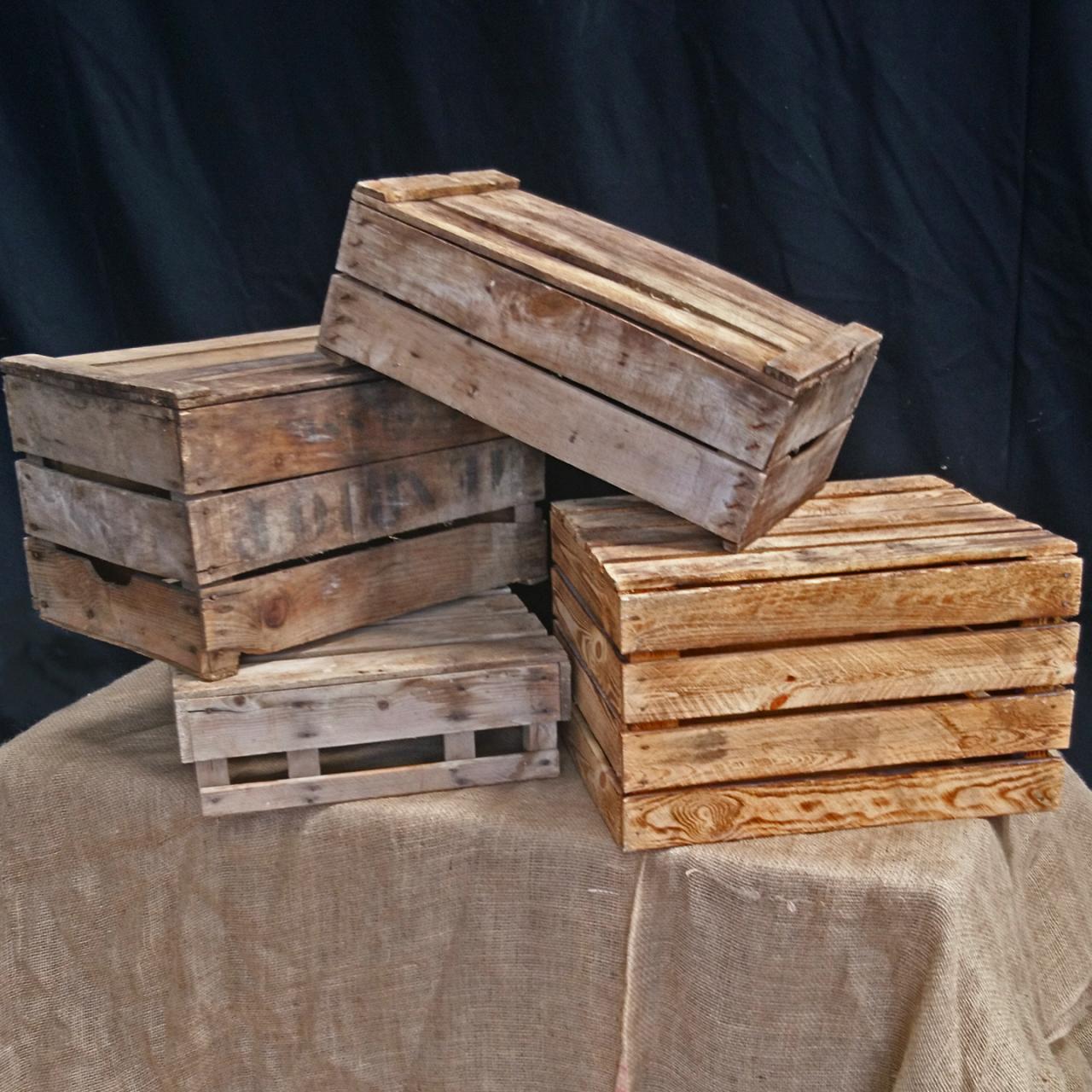 Wooden Crates - Event Furniture by Tarren Wooden Crates - Event Furniture by Tarren